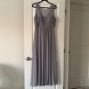 Grey bridesmaid dress